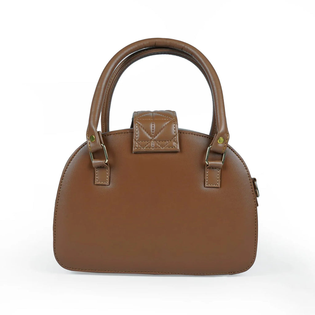 Brown Quilt Handbag