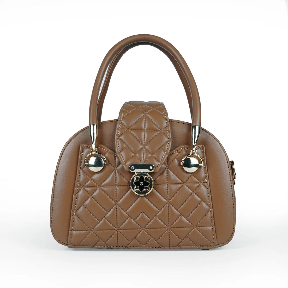 Brown Quilt Handbag