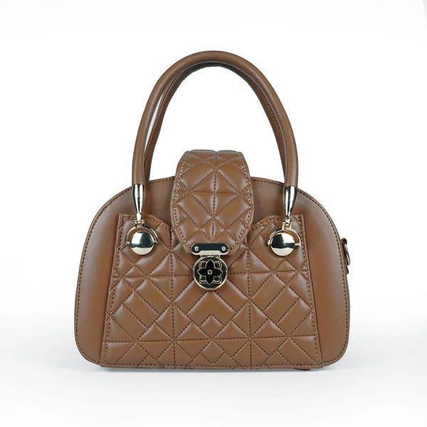 Brown Quilt Handbag