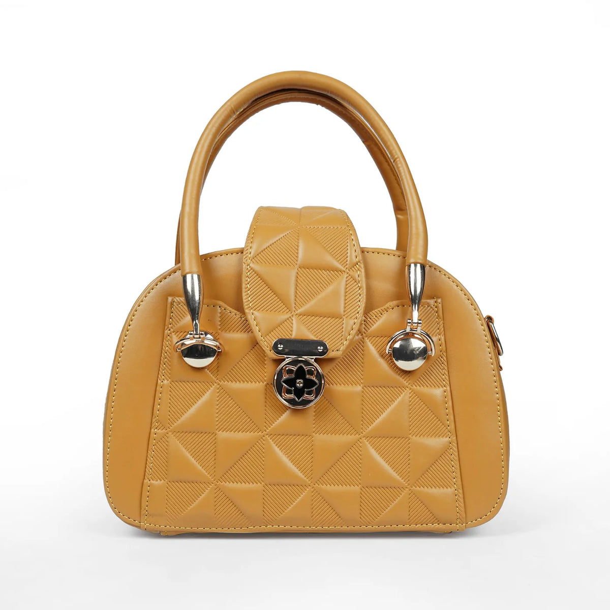 Mustard Quilt Handbag Main image