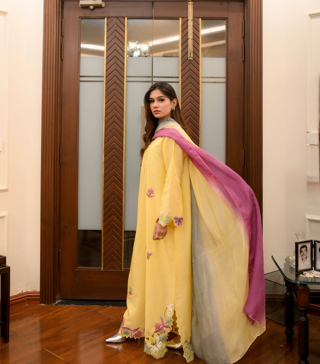 Soleil Charm – Applique Embroidered Summer Kaftan Set Secondary image