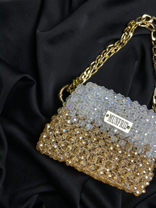 White Champagne Clutch Bag