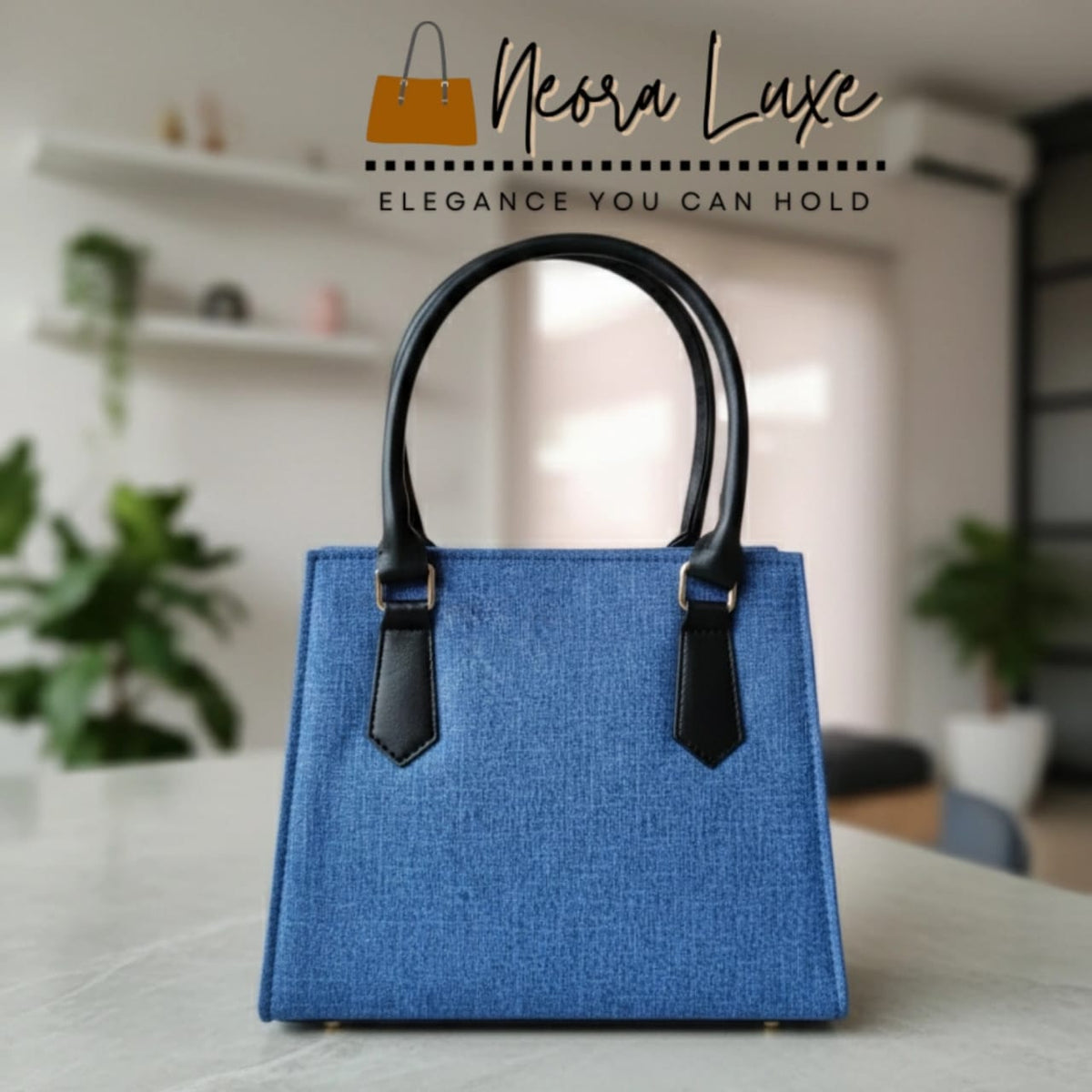 The Denim Structured Satchel Main image