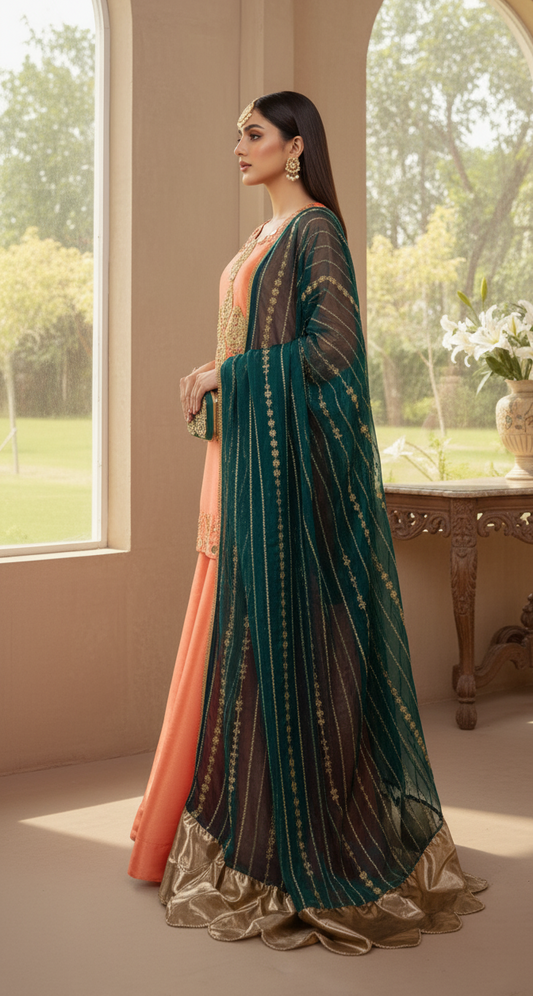 Amber Aura Sharara Set