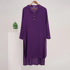 Violet linen shirt