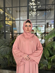 Blush Bow Elegance Abaya-27/191