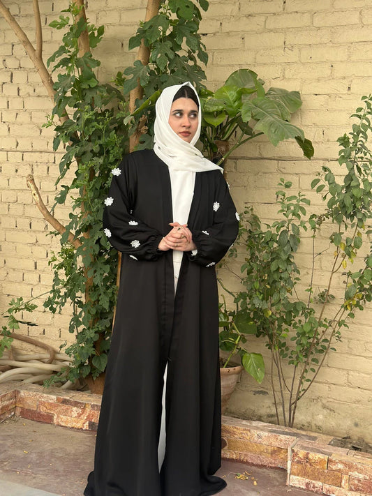 Dania's Floral Abaya 2pc (13-14-15-16)