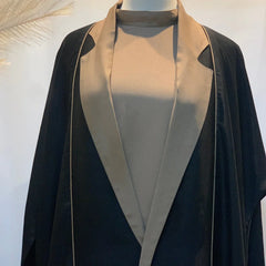Elegant Coat style Abaya 3pc- 32