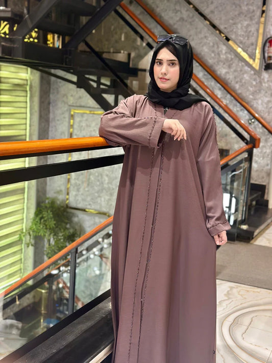 Elegant Embellished Abaya-131