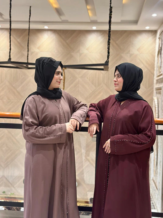 Elegant Embellished Abaya-131