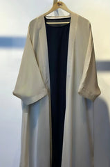 Elegant Shimmer Chiffon abaya 2pc-173