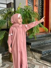 Kids Floral Abaya-192