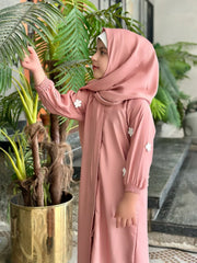 Kids Floral Abaya-192