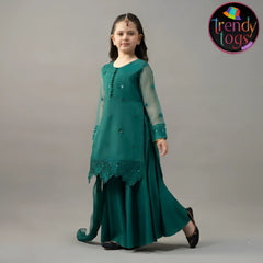 Girl's Party Wear/3 Pcs Organza Dress