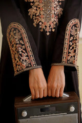 Midnight Muse – Black Embroidered 3 Piece Suit