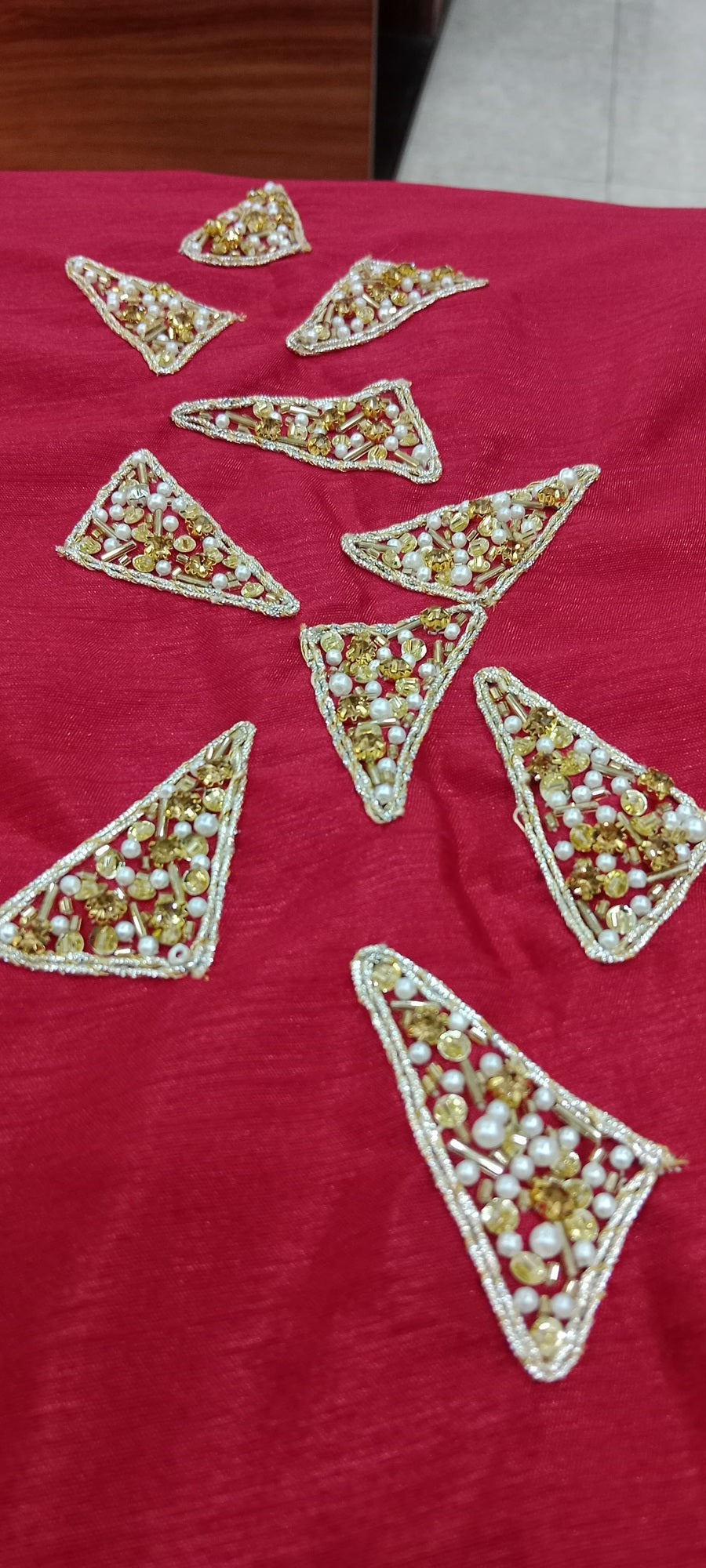 Regal Ruby Gota Farshi Ensemble - 3PCS