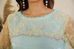 Sky Gleam – Blue Yellow 3 Piece Suit