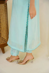 Sky Gleam – Blue Yellow 3 Piece Suit