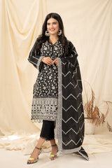 MID NIGHT MYSTERY (2 Pcs Stitched Dupata & Shirt) noorangi