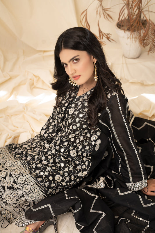 MID NIGHT MYSTERY (2 Pcs Stitched Dupata & Shirt) noorangi