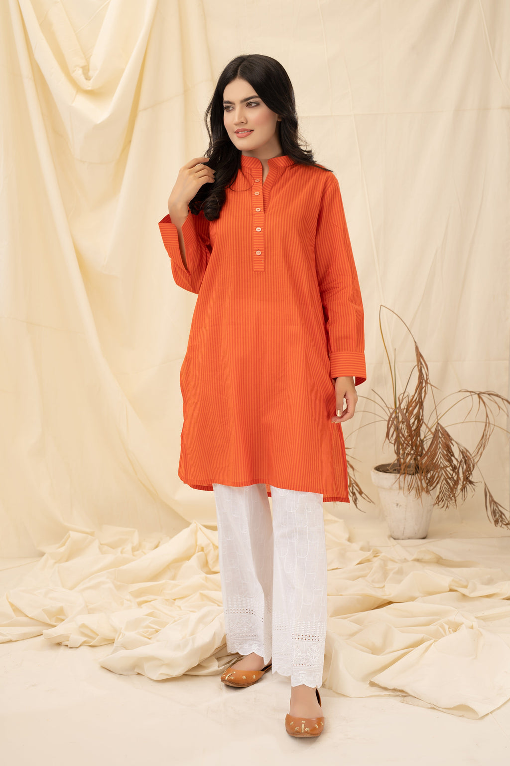 ORCHID BLOOM - PRET KURTI - CASUAL TOP - CASUAL SHIRT - KURTI noorangi