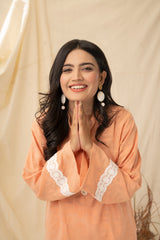 PINK GLORY - PRET KURTI - CASUAL TOP - CASUAL SHIRT - KURTI noorangi